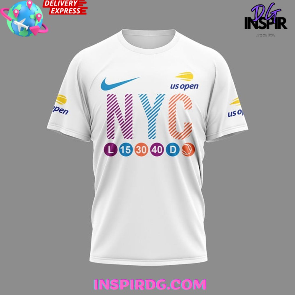 Us Open Tennis 2024 White T-Shirt - Image 2