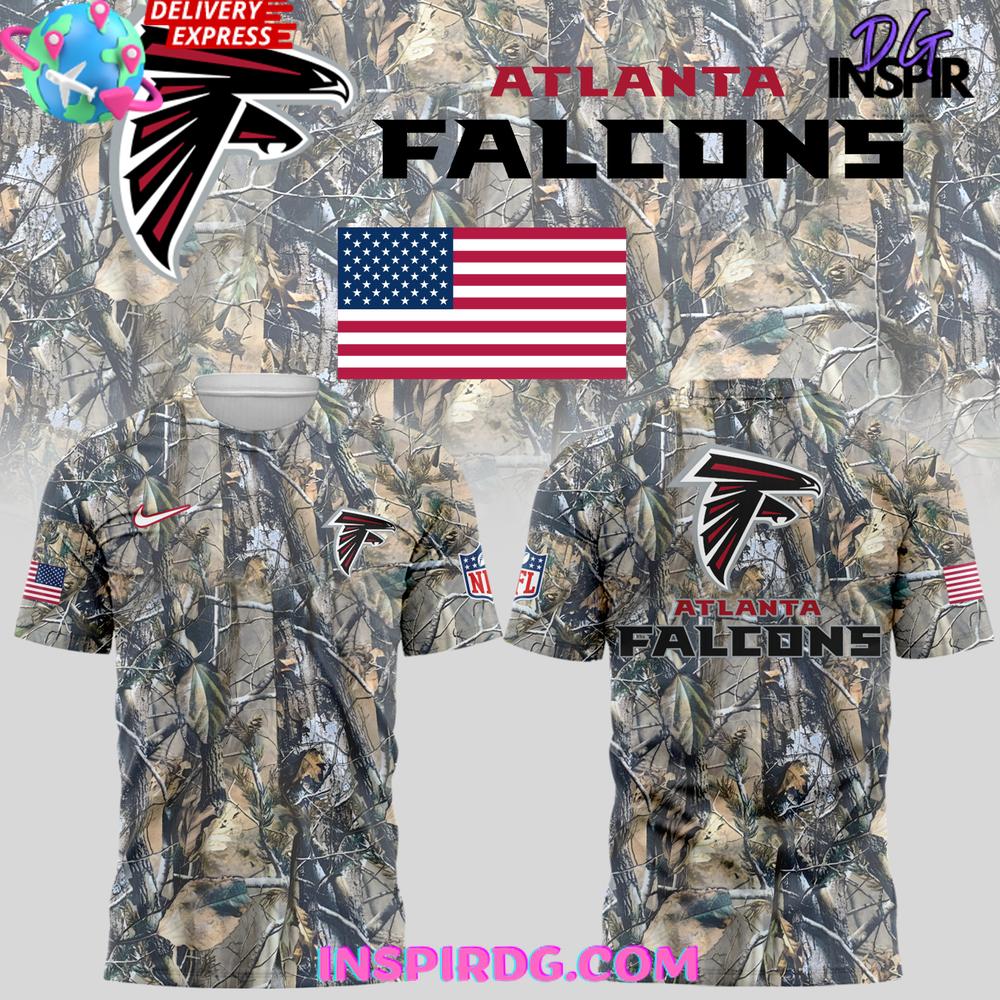 Usa Atlanta Falcons 2025 Limited Edition Camo T-Shirt