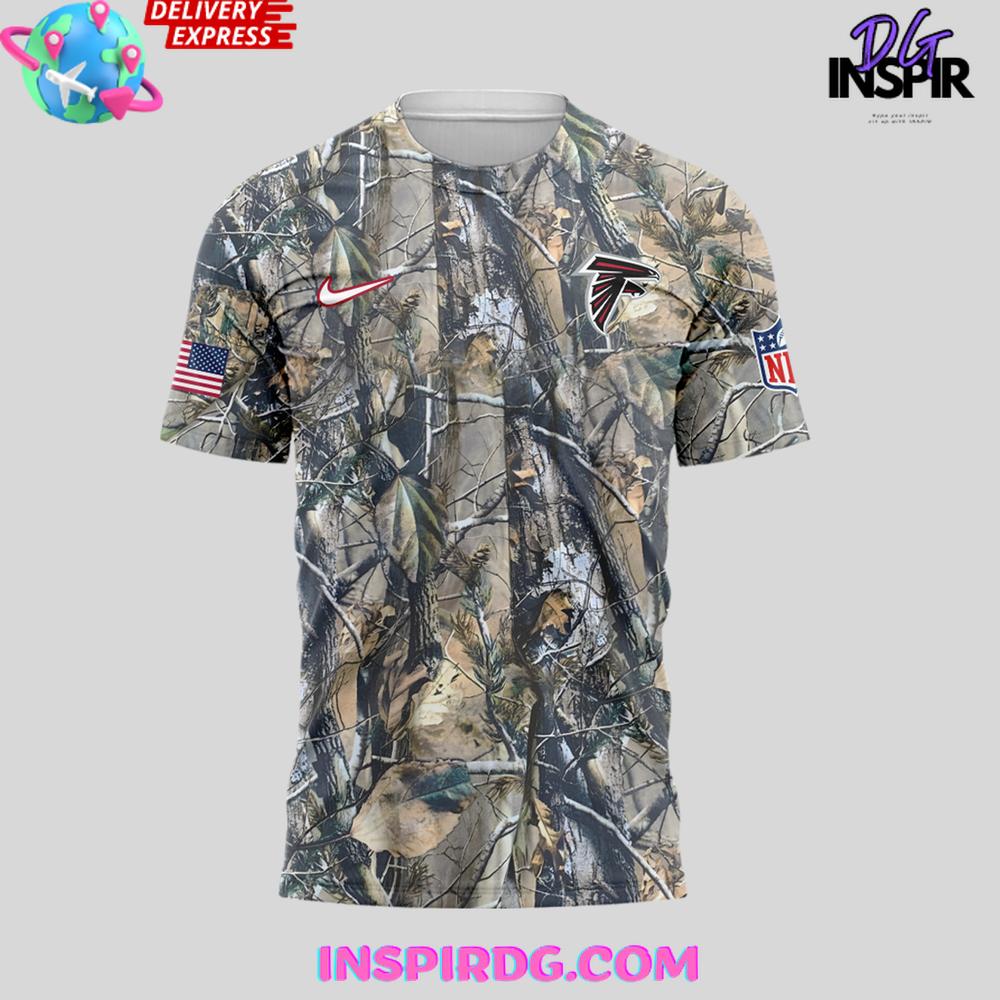 Usa Atlanta Falcons 2025 Limited Edition Camo T-Shirt - Image 2