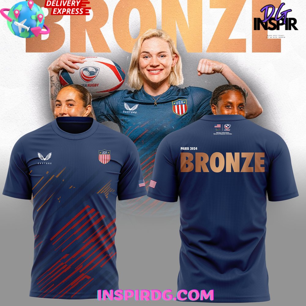 Usa Rugby Paris 2024 Bronze Medalist T-Shirt