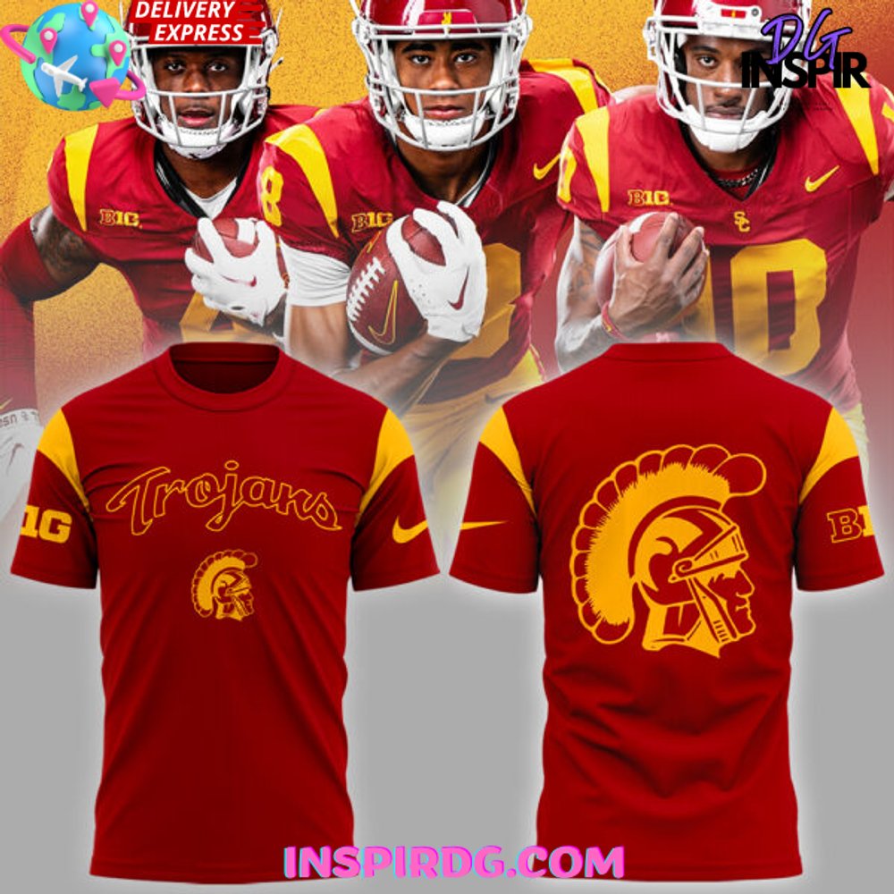 Usc Trojans Big Ten 2024 Red T-Shirt