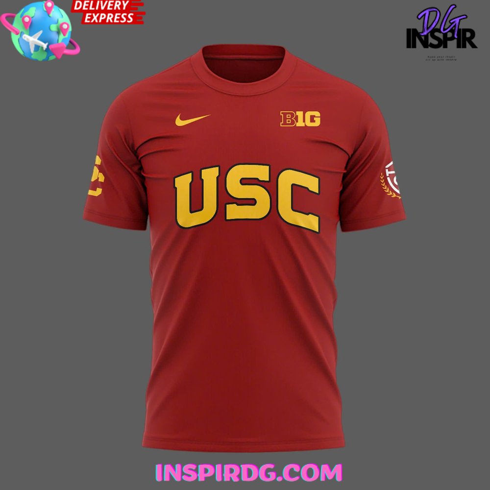 Usc Trojans Women’S Basketball 2025 Red T-Shirt - Image 2