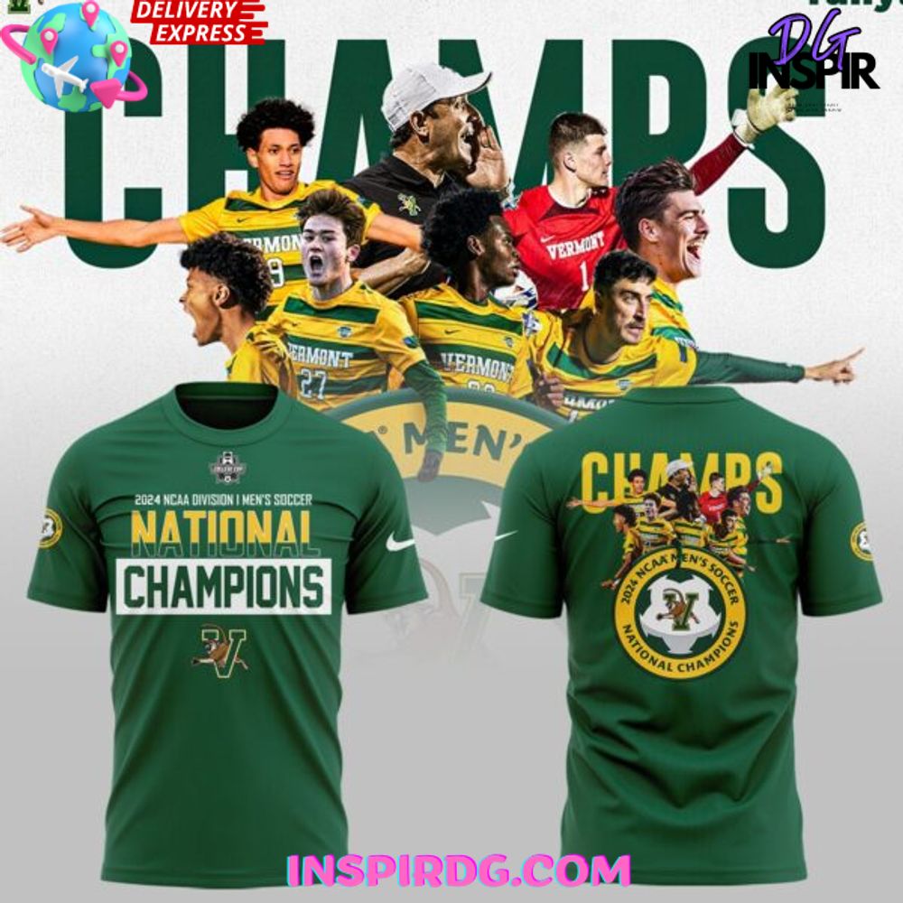 Uvm Men'S Soccer 2024 College Cup National Champions T-Shirt
