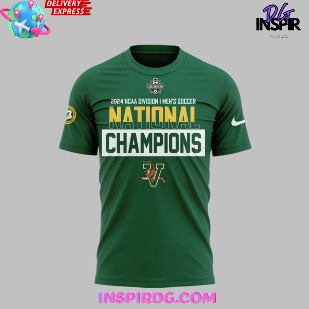 Uvm Men'S Soccer 2024 College Cup National Champions T-Shirt - Image 2