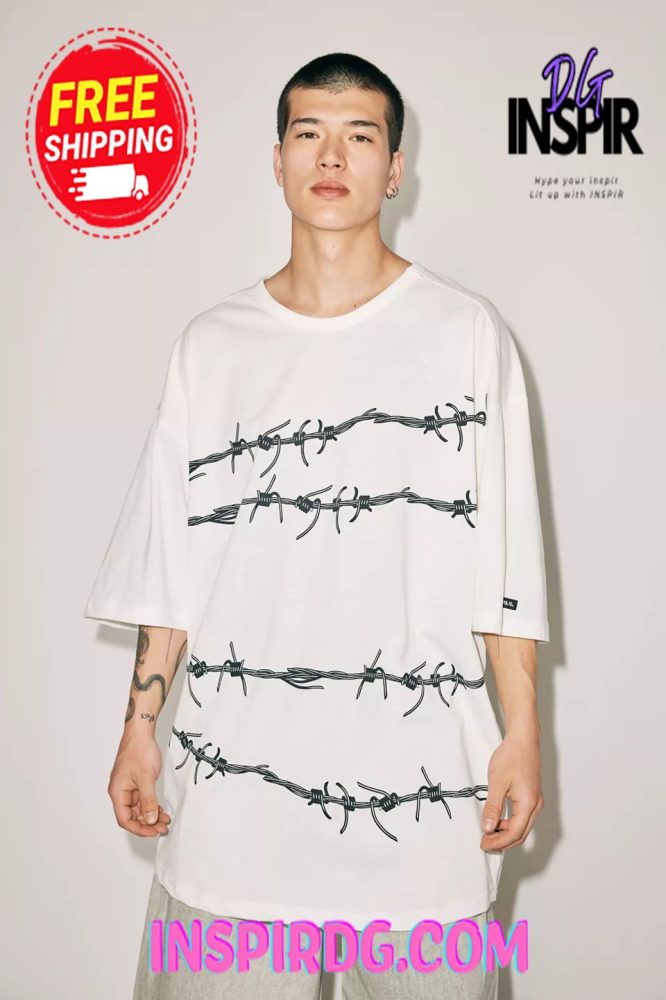 Urban Outfitters Ajobyajo Barbed Wire Tee