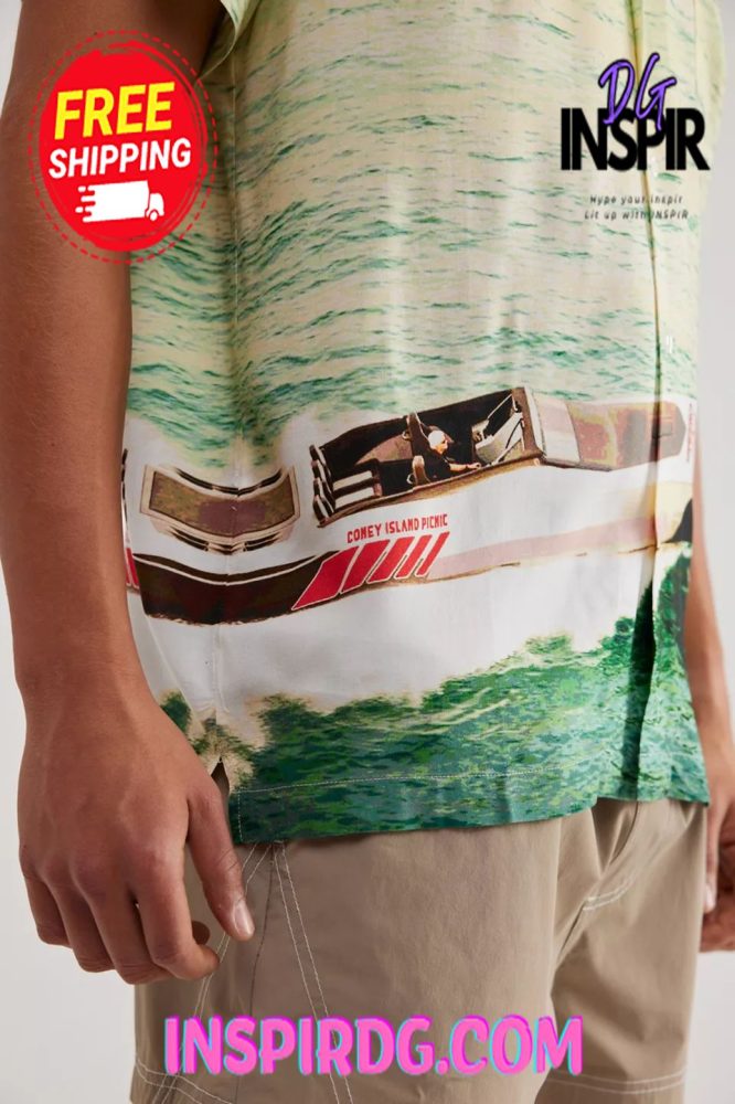 Urban Outfitters Coney Island Picnic Factory Team Camp Shirt - Image 5
