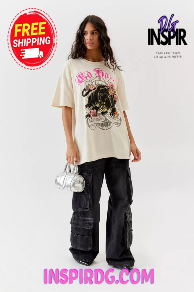 Urban Outfitters Ed Hardy Oversized Panther Tee - Image 2