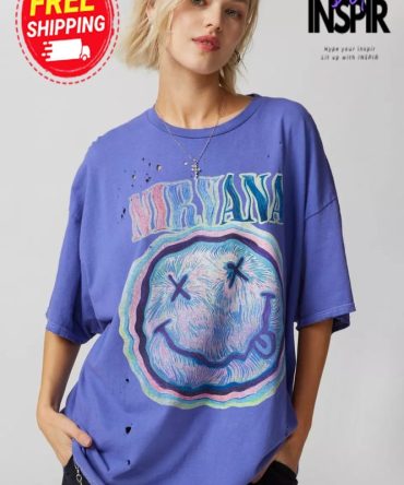 Urban Outfitters Nirvana Distressed T-Shirt Dress