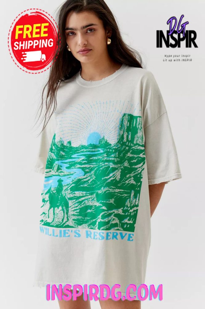 Urban Outfitters Willies Reserve Cowboy Distressed Tee