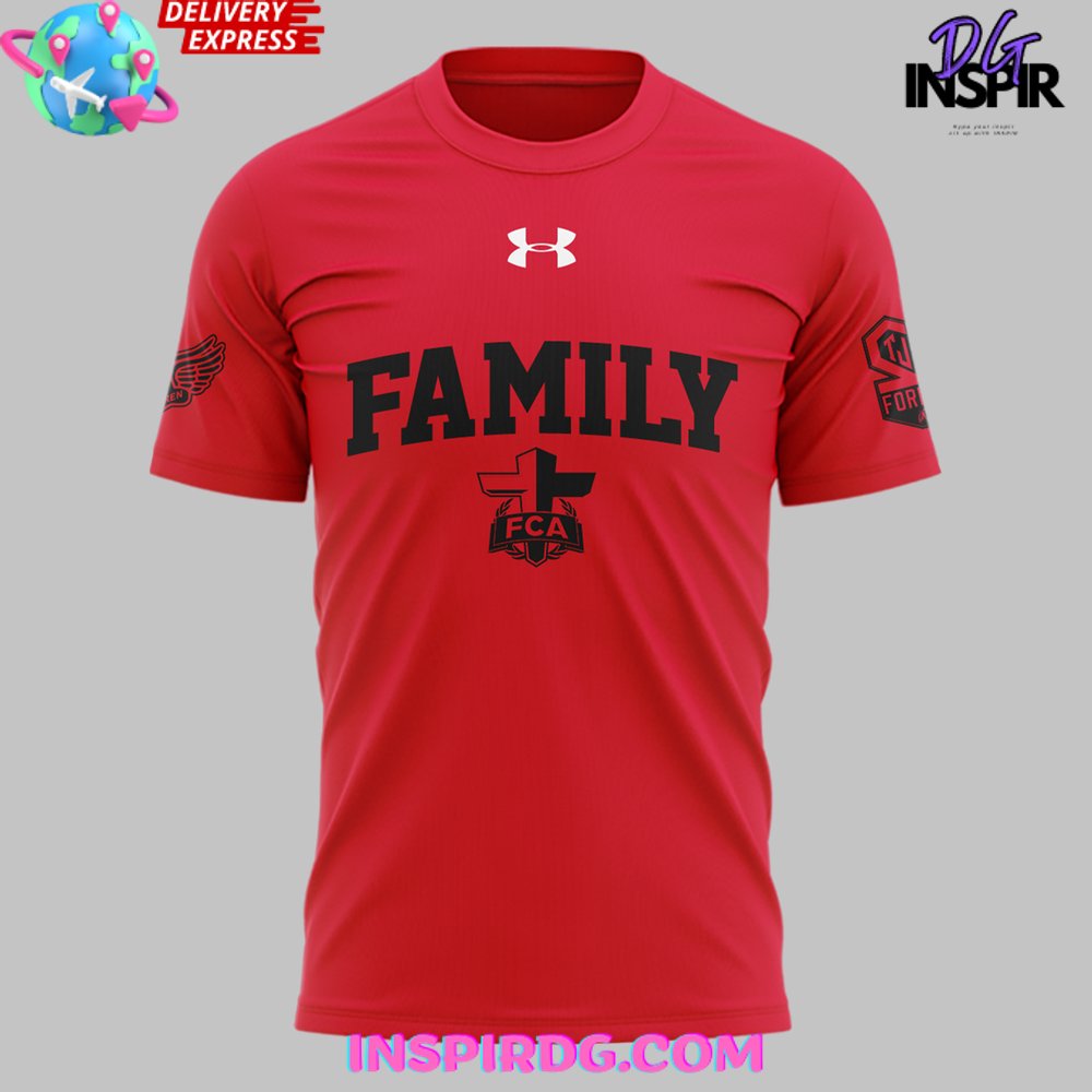 Utah Utes Football Family Forever Special Red T-Shirt - Image 2