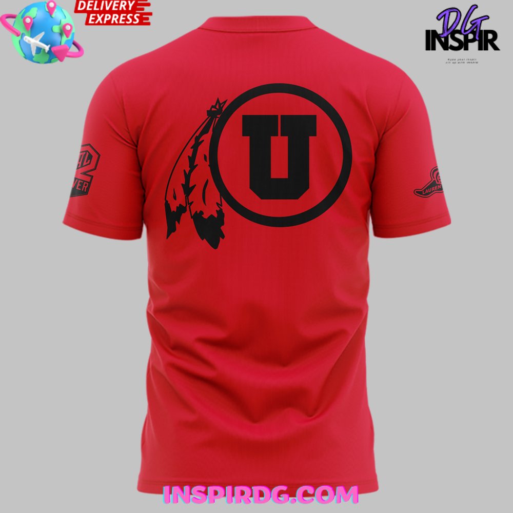 Utah Utes Football Family Forever Special Red T-Shirt - Image 3