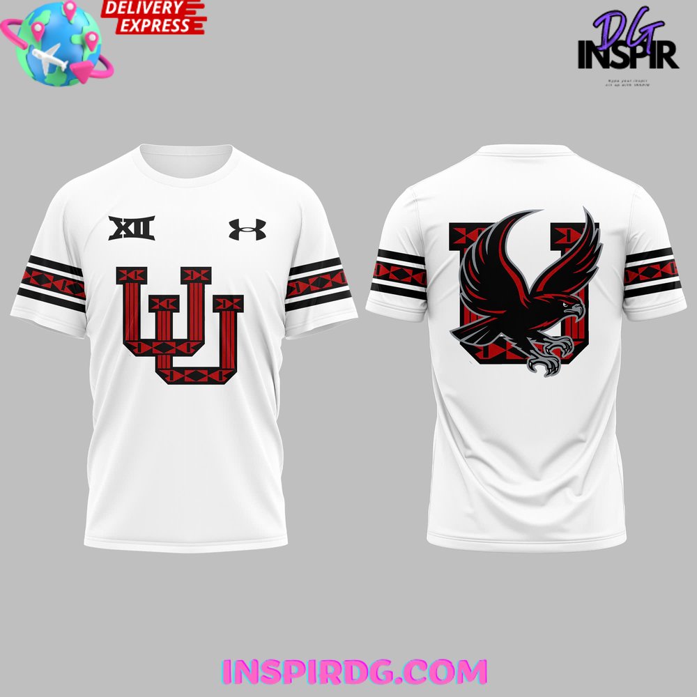 Utah Utes Red Spirit Special White T-Shirt - Image 2