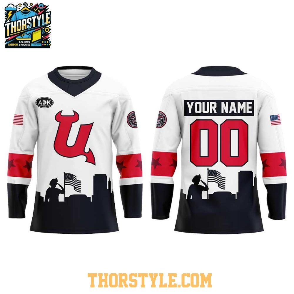 Utica Comets Veterans Day Of Appreciation 2025 Personalized Hockey Jersey - Image 2