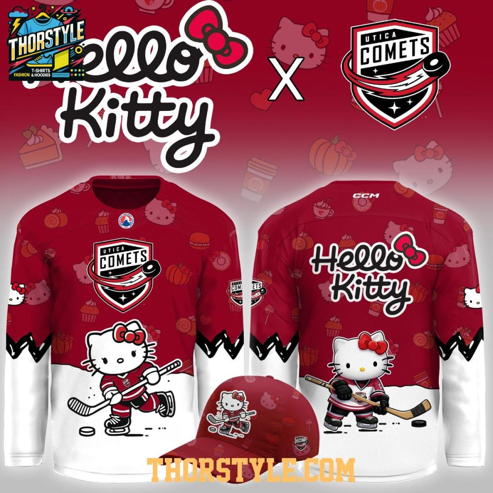 Utica Comets X Hello Kitty Game Night 2026 Personalized Hockey Jersey