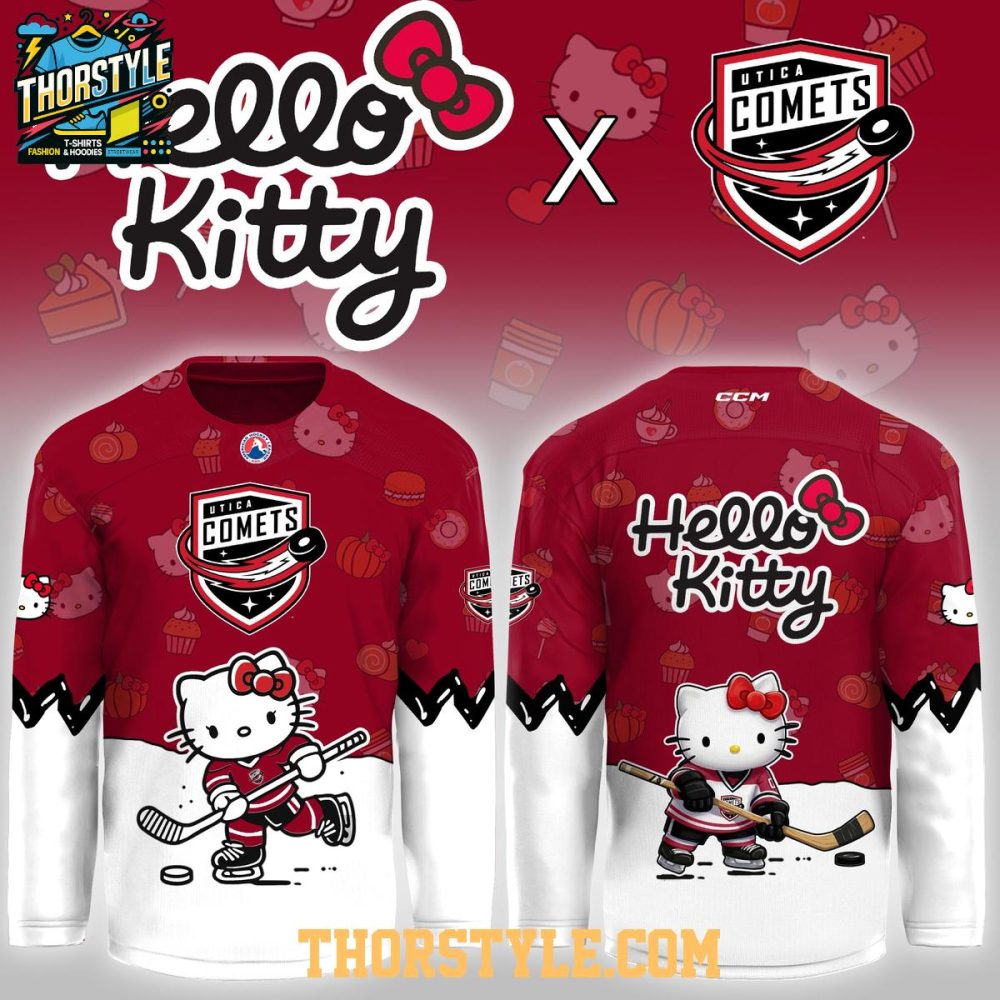 Utica Comets X Hello Kitty Game Night 2026 Personalized Hockey Jersey - Image 2