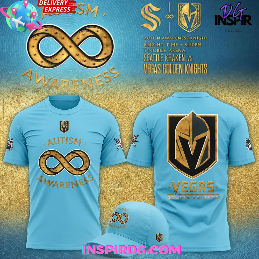 Vegas Golden Knights Autism Awareness 2025 T-Shirt