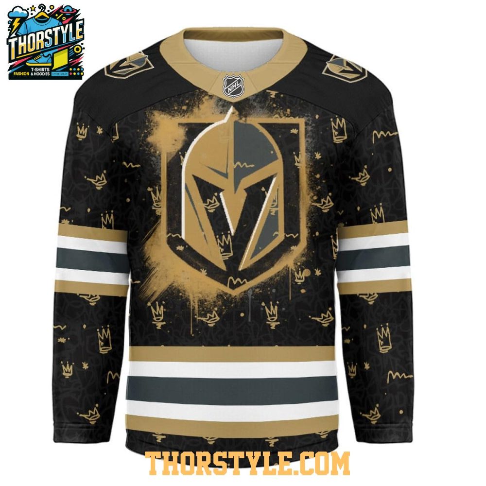 Vegas Golden Knights Graffiti For Life 2025 Personalized Hockey Jersey - Image 2