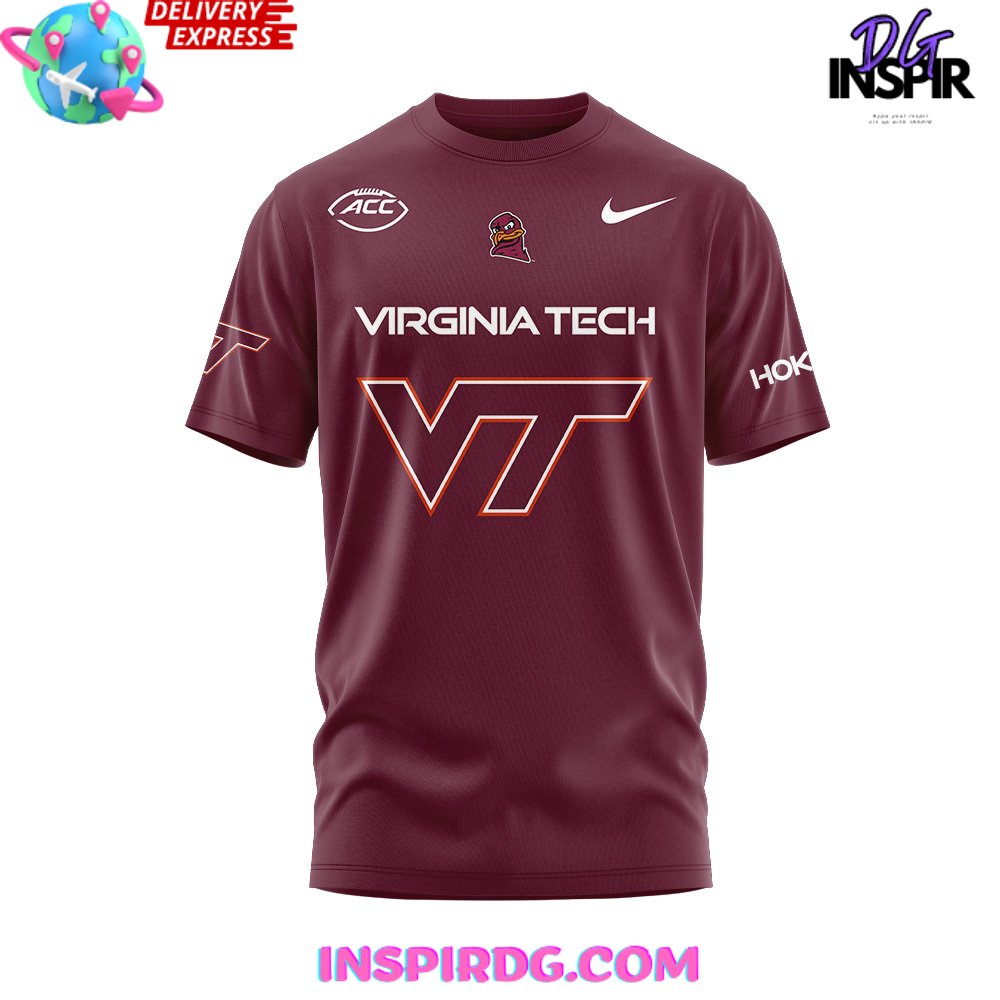 Virginia Tech Hokies New Uniform 2024-25 Red T-Shirt - Image 2