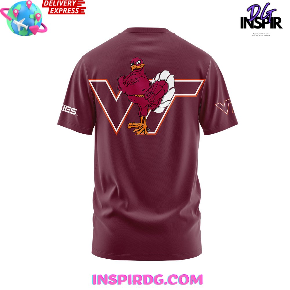 Virginia Tech Hokies New Uniform 2024-25 Red T-Shirt - Image 3