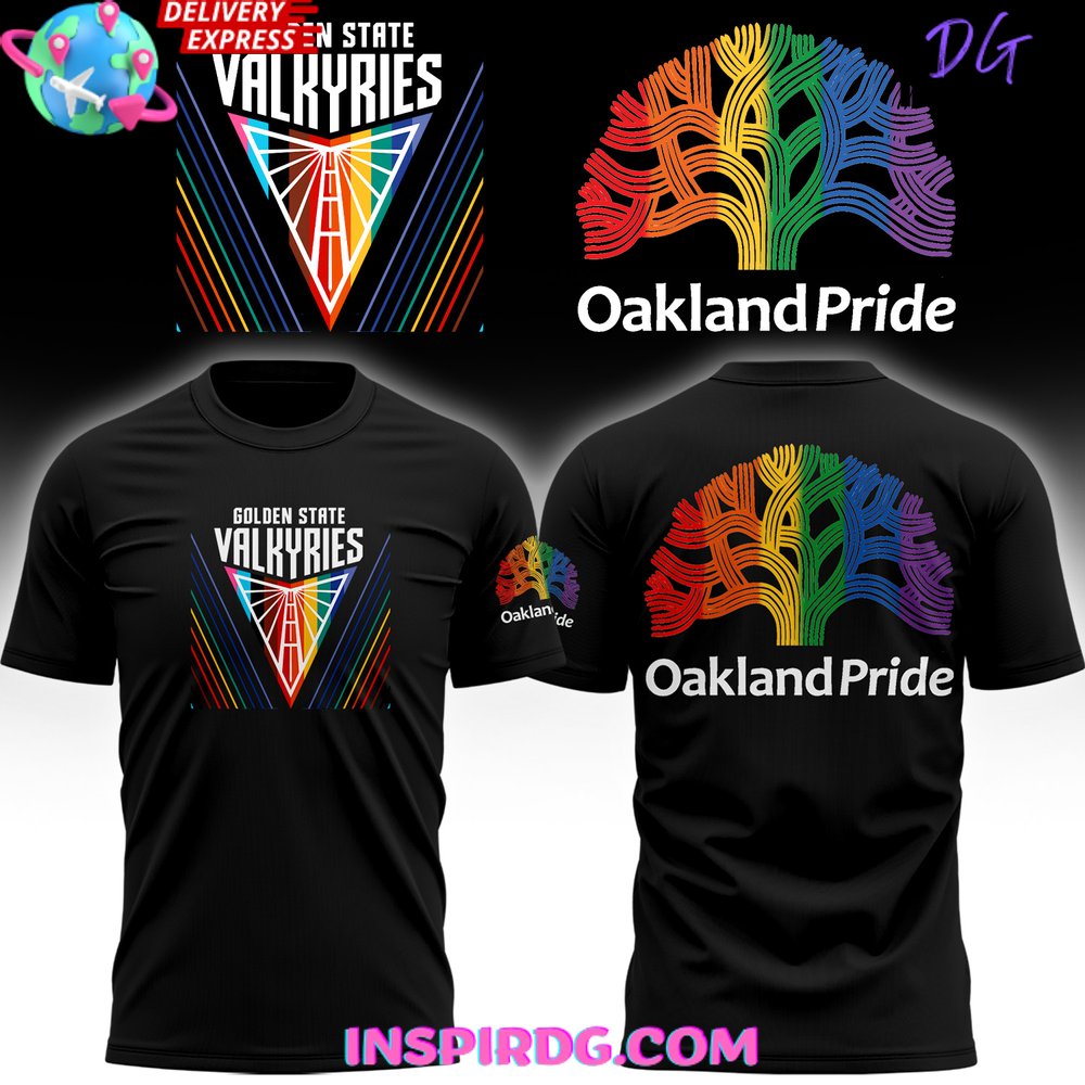 Wnba Golden State Valkyries Oakland Pride Black T-Shirt