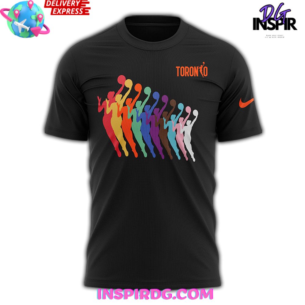 Wnba Toronto New 2025 Black T-Shirt - Image 2