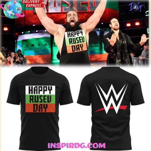 Wwe Happy Rusev Day 2025 Black T-Shirt
