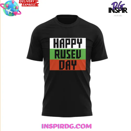 Wwe Happy Rusev Day 2025 Black T-Shirt - Image 3