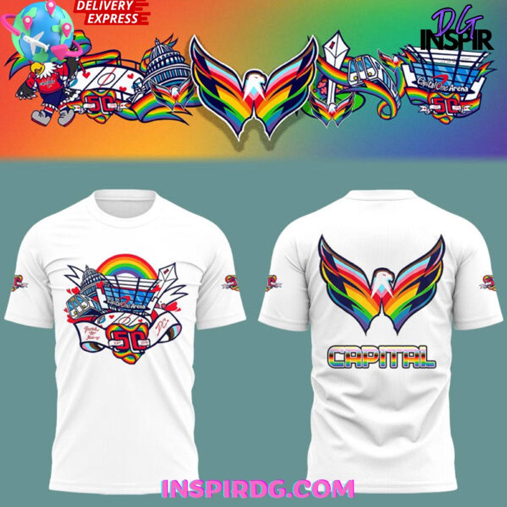 Washington Capitals Pride Night 2025 White T-Shirt