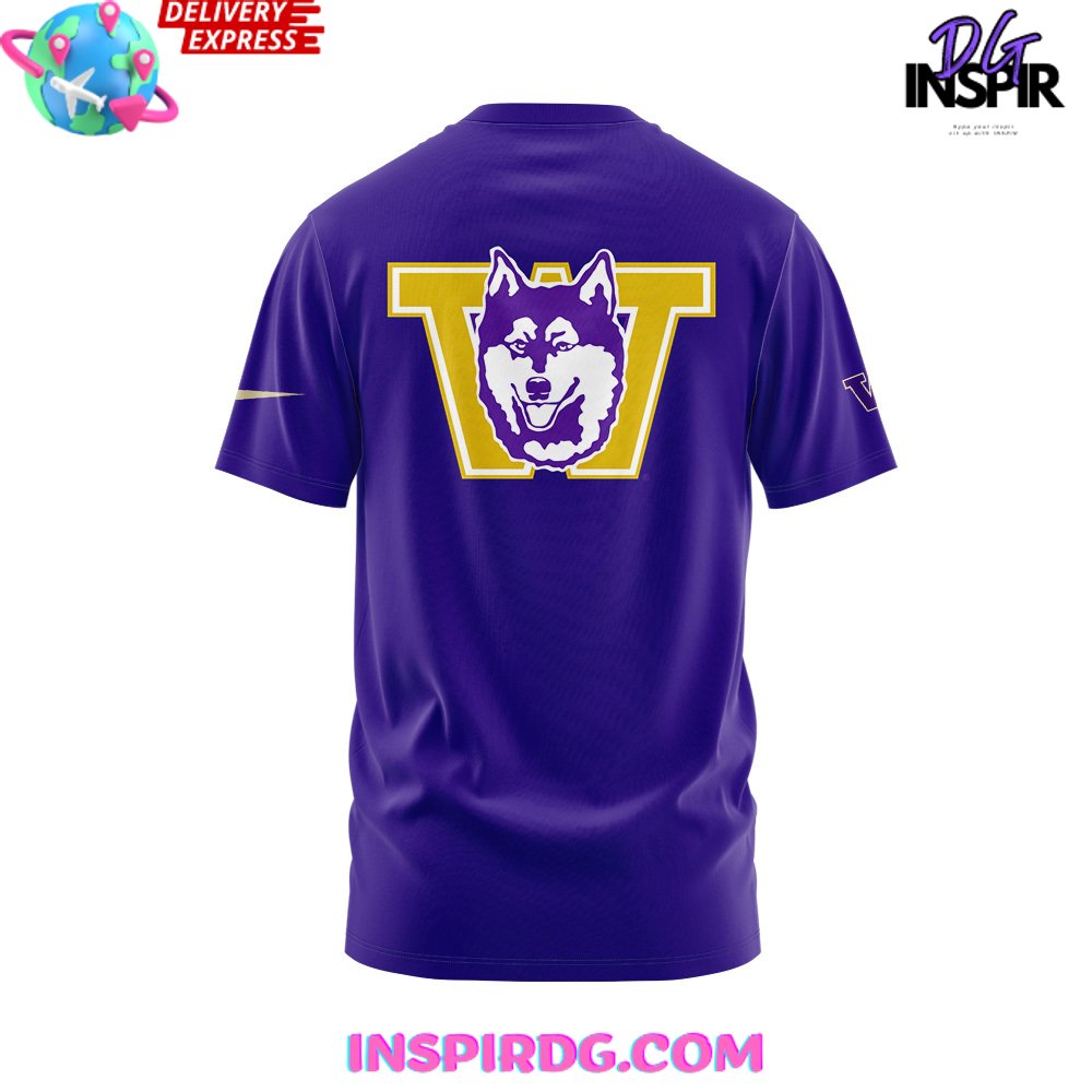 Washington Huskies Head Coach Limited Purple T-Shirt - Image 3