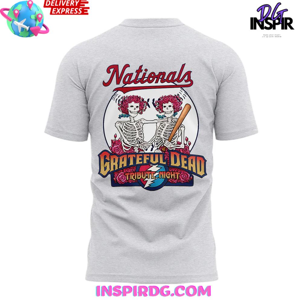 Washington Nationals Grateful Dead Tribute Night 2025 T-Shirt - Image 3