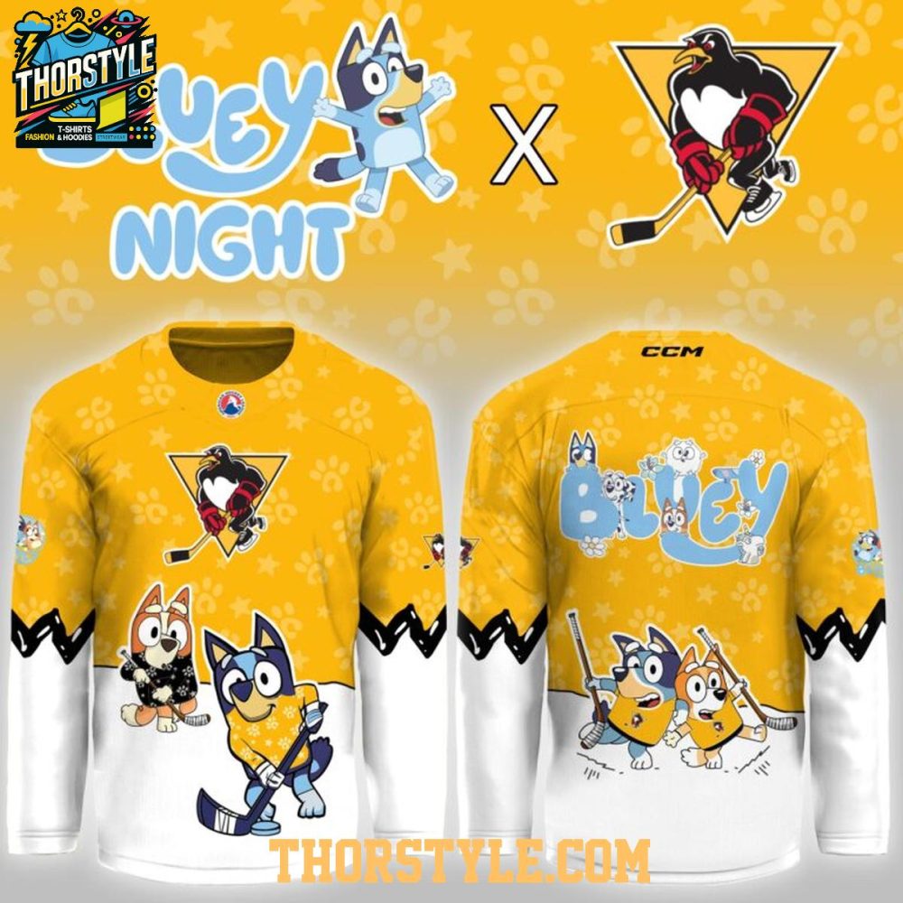 Wilkes-Barre Scranton Penguins Bluey Bingo Night 2026 Hockey Jersey