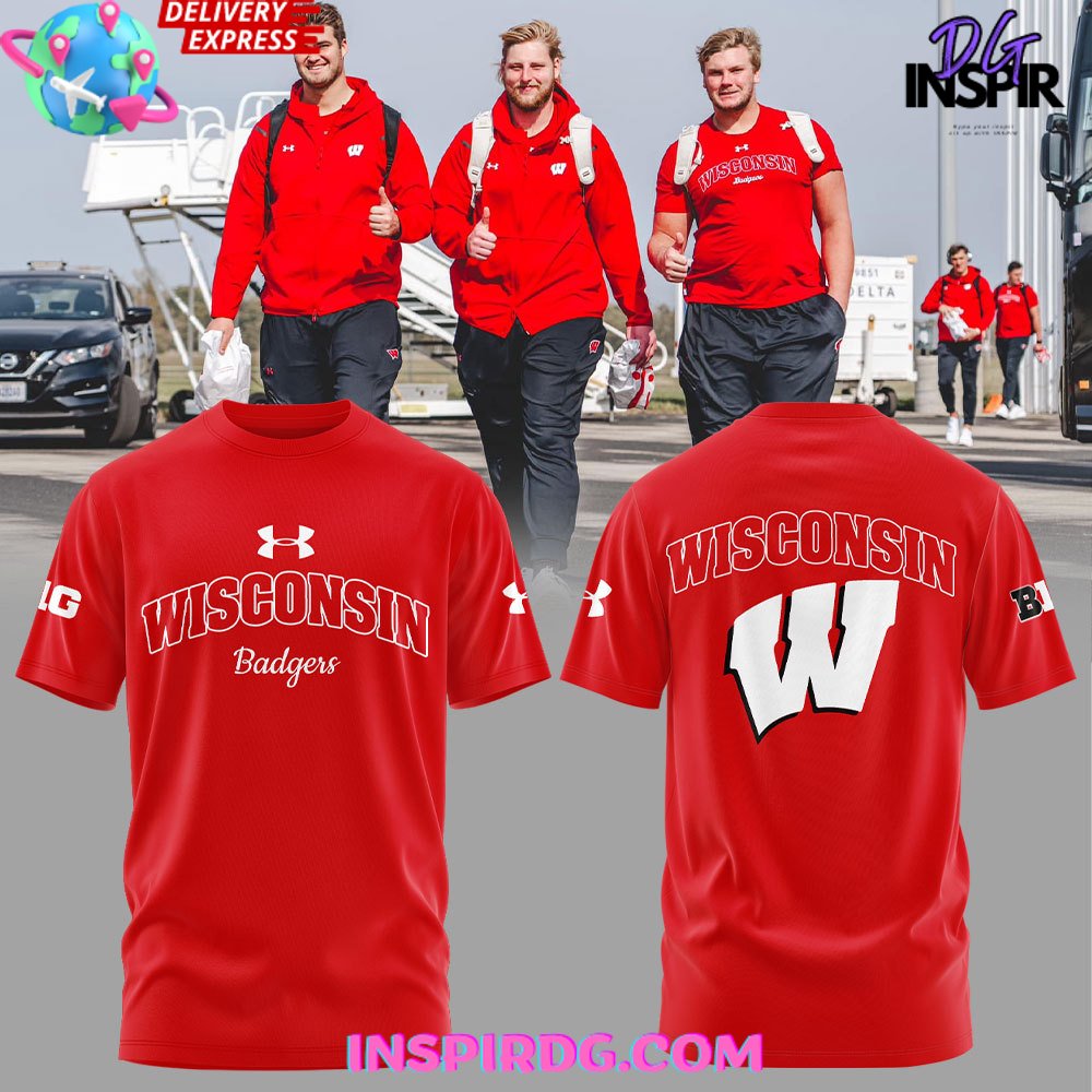 Wisconsin Badgers Football Under Armour 2024 T-Shirt