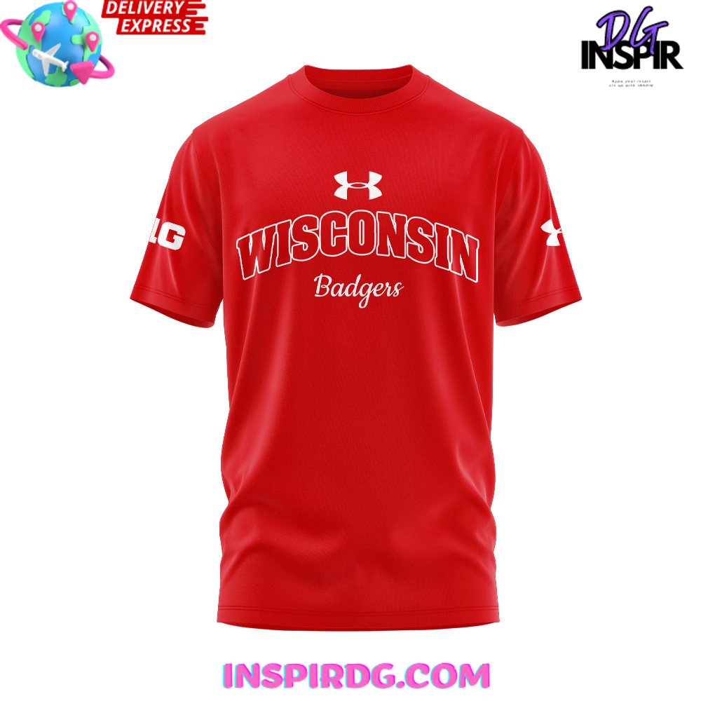 Wisconsin Badgers Football Under Armour 2024 T-Shirt - Image 2