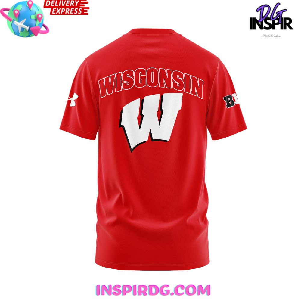 Wisconsin Badgers Football Under Armour 2024 T-Shirt - Image 3