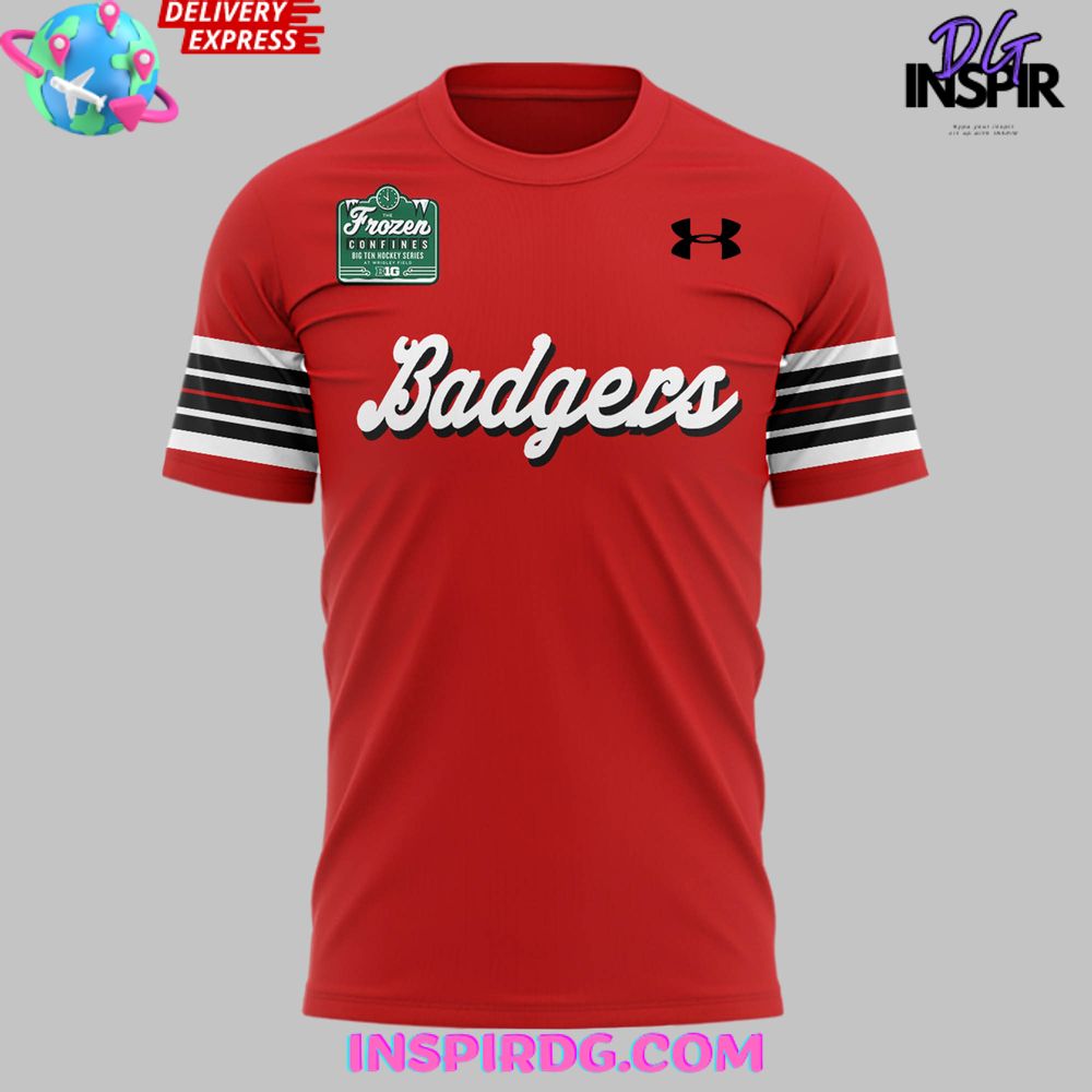 Wisconsin Badgers Frozen Confines Wisconsin 2025 T-Shirt - Image 2