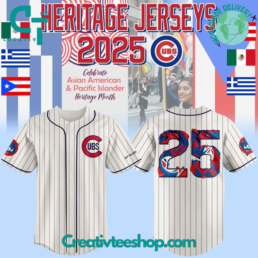 Chicago Cubs X Aapi Heritage Month 2025 Baseball Jersey