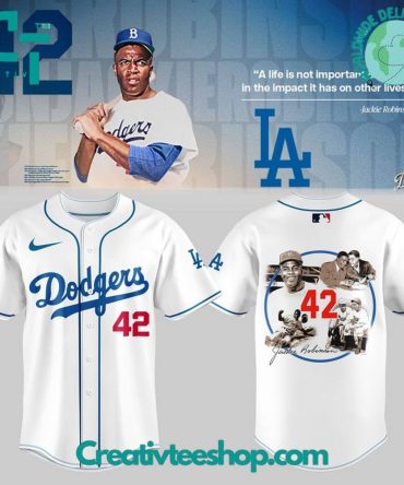 Los Angeles Dodgers X Jackie Robinson Day 2025 Special White Baseball Jersey