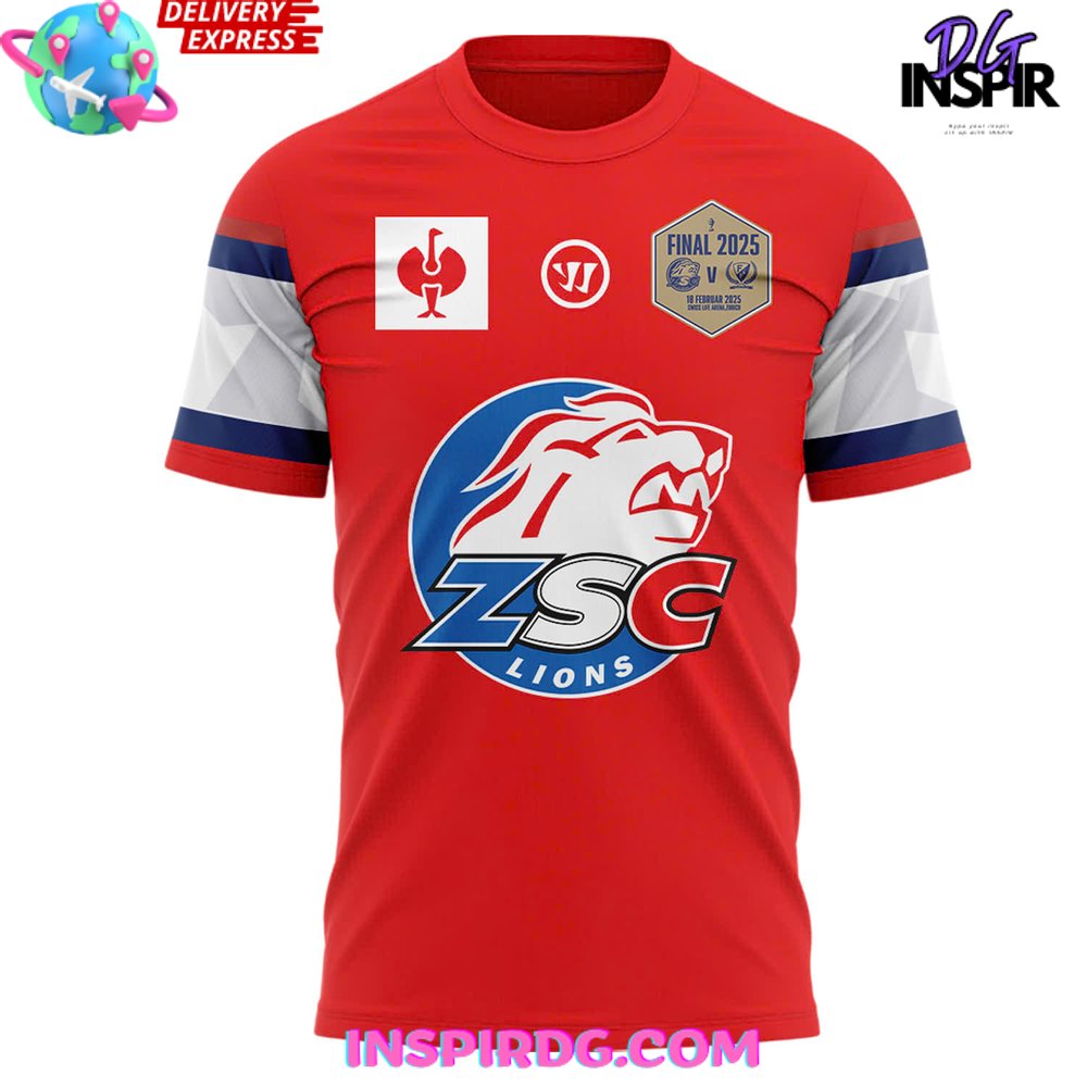 Zsc Lions Schweizer Meister 2025 Chl Champions T-Shirt - Image 2