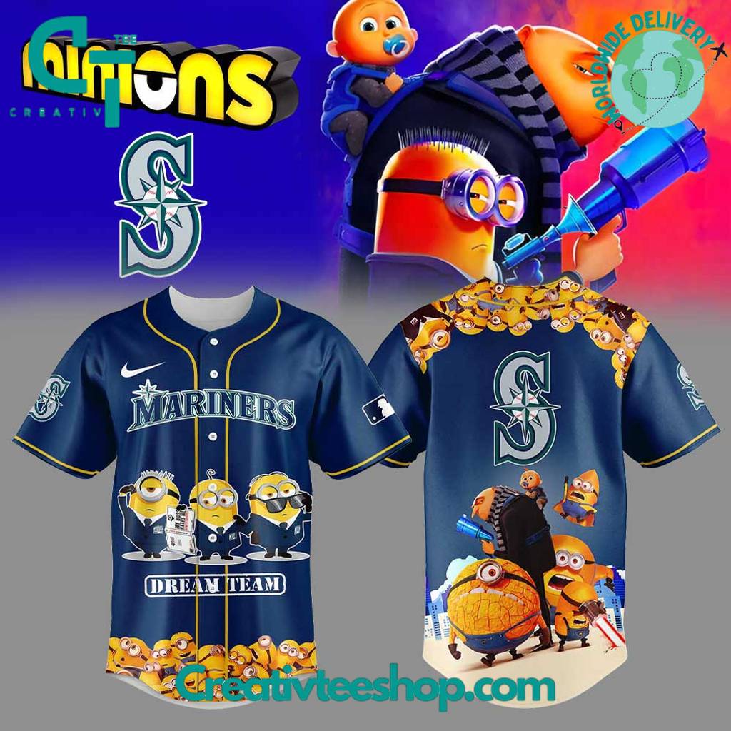 Seattle Mariners Minions Dream Team Special Baseball Jersey