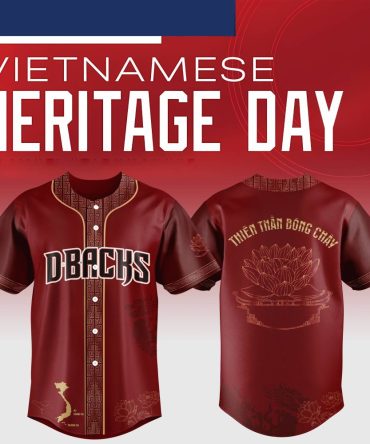 Arizona Diamondbacks Mlb X Vietnamese Heritage Night Baseball Jersey