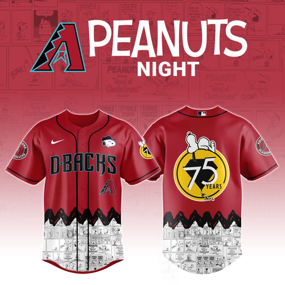 Arizona Diamondbacks X Peanuts Night Jersey