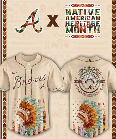 Atlanta Braves Native American Heritage Month Baseball Jersey