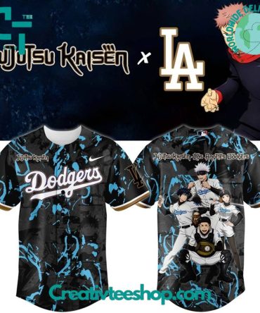 Los Angeles Dodgers X Jujutsu Kaisen Night 2025 Personalized Baseball Jersey