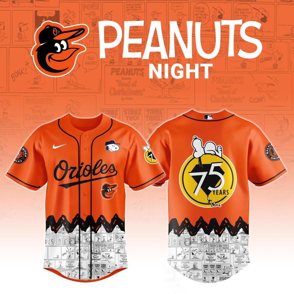 Baltimore Orioles X Peanuts Night Jersey