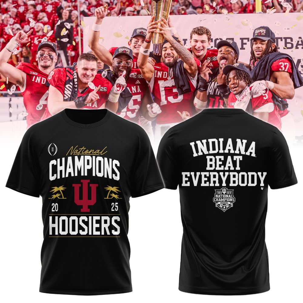 Indiana Hoosiers,Indiana Football University 2025/26 National Champions Tshirt Limited Edition 5