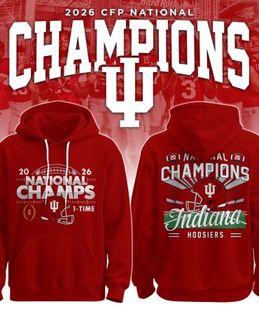 Indiana Hoosiers,Indiana Football University 2025/26 National Champions Hoodie Limited Edition