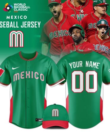Mexico Baseball 2026 World Baseball Classic Jersey Limited Edition Green (Jersey Only)