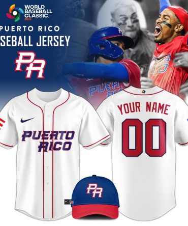 Puerto Rico Baseball 2026 World Baseball Classic Jersey Limited Edition White (Jersey Only)