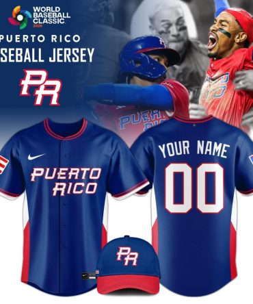 Puerto Rico Baseball 2026 World Baseball Classic Jersey Limited Edition Blue (Jersey Only)