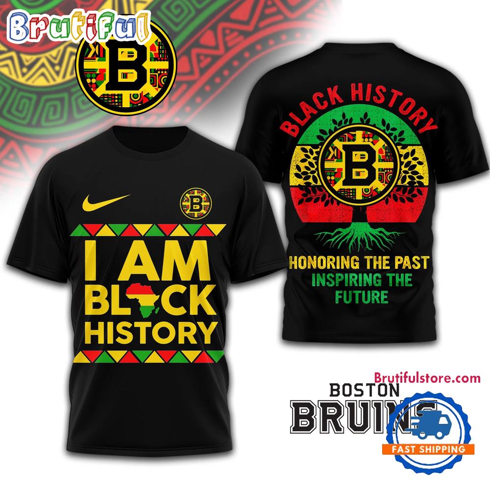 Boston Bruins 2026 Nhl Black History Limited Edition 3D Shirt